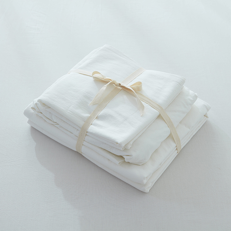 Juego de Ropa de Cama Lavada de Microfibra 100% Poliéster