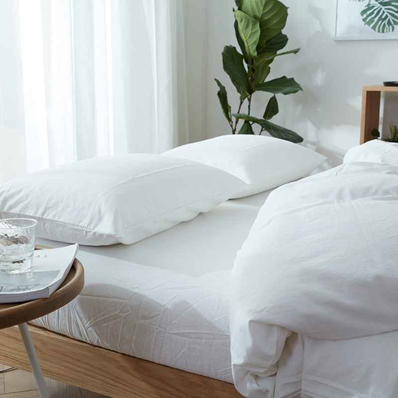 Juego de Ropa de Cama Lavada de Microfibra 100% Poliéster