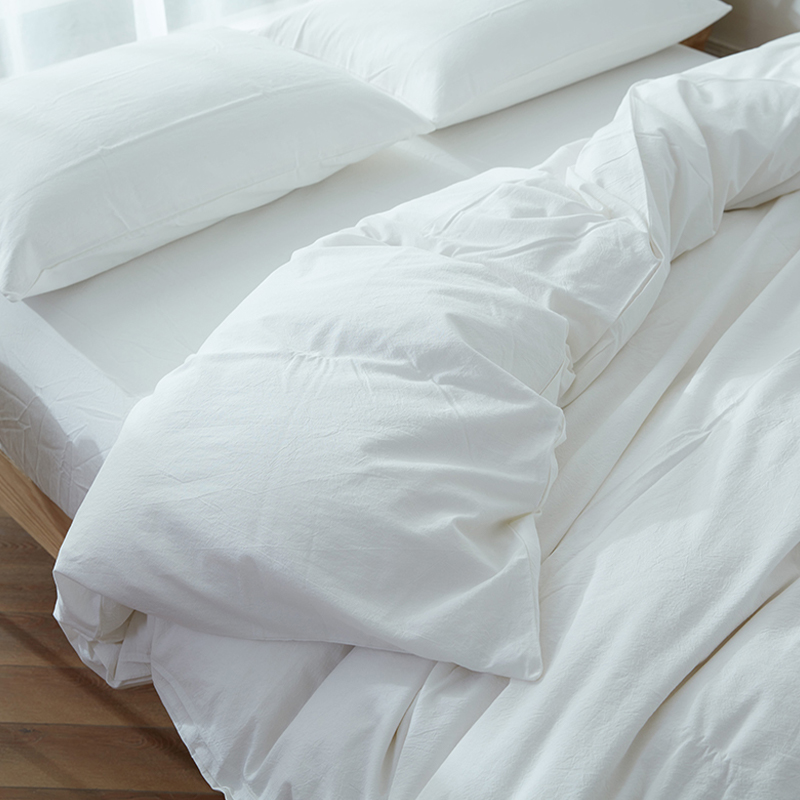 Juego de Ropa de Cama Lavada de Microfibra 100% Poliéster